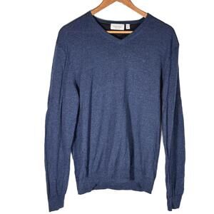 Calvin Klein Italian Merino V-Neck Sweater *FLAW* -‎ Size L